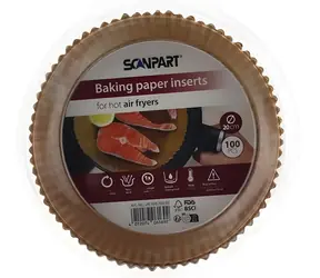 ScanPart papír na pečení do fritézy pr. 20 cm / Pečicí papír / 100 ks / do 120 °C