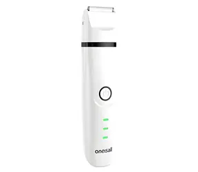 Oneisall N12 bílá / Zastřihovač domácích zvířat / 4v1 / Tichý chod pod 60 dB / 600 mAh / 90 min provoz