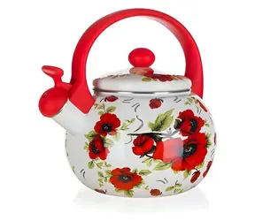 BANQUET Konvice POPPY / Smaltovaná / pískací / 2,2 l