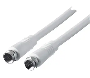 Schwaiger anténní kabel F-F 1,5 m bílá / Anténní kabel / 75 dB / 75 Ohm