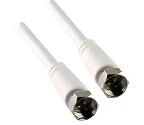 Schwaiger anténní kabel F(M)-F(M) 5 m bílá / Anténní kabel / 75 Ohm