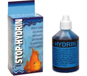 HU-BEN Stophydrin 50 ml / Akvarijní přípravek / Proti bezobratlým a řasám / Na 300 l vody
