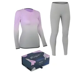 Spokey FLORA SET fialovo-šedá L/XL / Dámské termoprádlo / dárkové balení
