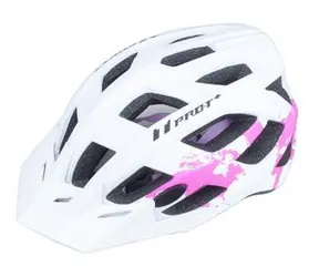 PRO-T PLUS Cyklistická přilba Soria bílo-růžová / In-mold / M (55-58 cm)