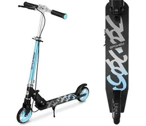 Spokey VACAY PRO modrá / Koloběžka / ruční brzda / kolečka 145 mm