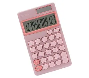 GENIE 212P růžová / Kalkulačka / Kapesní / 12místná / solární a bateriové napájení