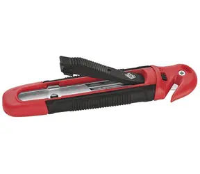 WEDO Safety rt / Bezpečnostní odlamovací nůž / S řezačkou fólie / Zasouvací čepel / TÜV