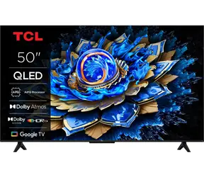 50" TCL 50T69C černá / Televize / QLED / 4K UHD / Google TV / Wi-Fi / BT / 3x HDMI / 20W repro