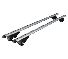 FCS Topline 120 cm černá / Tyče střešního nosiče / Hliník / Nosnost 90 kg / Zabezpečení 2 klíče
