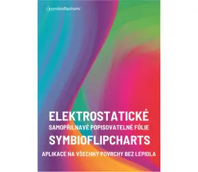 SYMBIO Elektrostatická flipchart fólie žlutá / Flipchart fólie / 500 x 700 mm / 25 ks / oboustranně popisovatelná