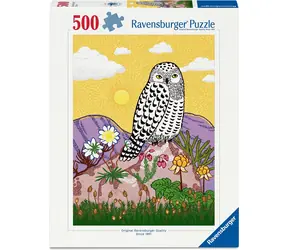 RAVENSBURGER Puzzle Sněžná sova / 500 dílků