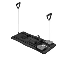 REBEL ACTIVE Pilates sada 9v1 černá / Multifunkční cvičební pomůcka / Skládací / Nosnost 150 kg