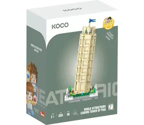 KOCO Stavebnice mini World of Atractions: Šikmá věž / 548 dílků
