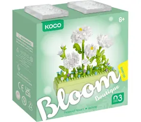 KOCO Stavebnice mini Preserved Flowers č.3: Jasmín / 285 dílků