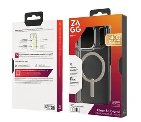 ZAGG Santa Cruz Snap pro Apple iPhone 17 Pro Titanium / Kryt na mobil / Grafen