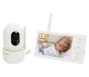 Blow Elektronická chůvička 5.5" LCD WiFi bílá / Dětská chůvička / noční režim / obousměrná komunikace