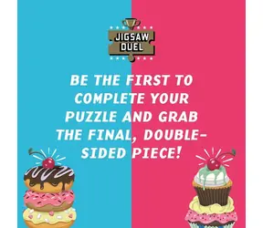 RIDLEY'S GAMES Puzzle Duel Sladké zúčtování: Donut vs Cupcake / 2x70 dílků