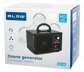 Blow OZ-04 černá / Generátor ozonu / 60 000 mg/h / 140 W / časovač