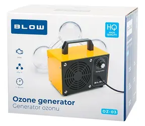 Blow OZ-03 černo-oranžová / Generátor ozonu / 140 W / 60 000 mg/h / časovač