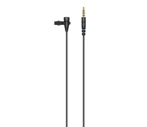 Klopový mikrofon pro smartphony černý / Klopový mikrofon / Všesměrový / 3,5mm TRRS jack / Kabel 2 m