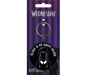 ALLTOYS Přívěsek na klíče Wednesday / Guma / Kovové očko na zavěšení