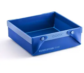 COOX Forma WUNDERFORM Frame SQ modrá / Rozkládací silikonová forma / objem 2,2 l