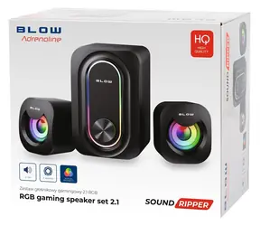 Blow PC reproduktory černá (66-399#) / Reproduktory / 2.1 / 3 W RMS / USB / 3.5mm Jack