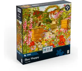HOP Puzzle Včelí štěstí / 1000 dílků / nepravidelné dílky / plakát A3