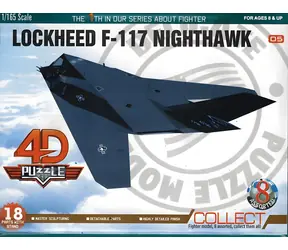 ORION 3D puzzle Lockheed F-117 Nighthawk / měřítko 1:165 / 18 dílků / od 8 let