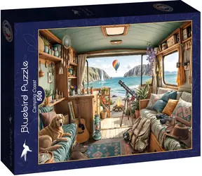 BLUEBIRD Puzzle Kempování u pobřeží / 500 dílků / 47,8 x 34,2 cm