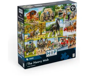 HOP Puzzle Tahouni / 1000 dílků / nepravidelné dílky / plakát A3
