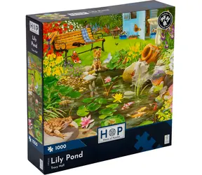 HOP Puzzle Rybník / 1000 dílků / nepravidelné dílky / plakát A3