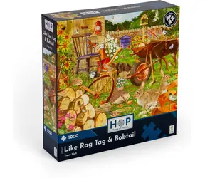 HOP Puzzle Like Rag Tag and Bobtail / 1000 dílků / nepravidelné dílky / plakát A3