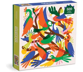 GALISON Čtvercové puzzle Chromatičtí ptáci / 500 dílků / 50,8 × 50,8 cm