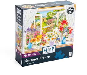 HOP Puzzle Letní vánek BIG / 250 dílků / nepravidelné dílky / plakát A3 / 48 x 34 cm