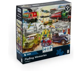 HOP Puzzle Blednoucí vzpomínky / 1000 dílků / nepravidelné dílky / plakát A3