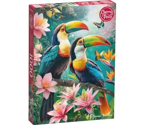 CHERRY PAZZI Puzzle Tukani v ráji / 1000 dílků / 50 x 70 cm