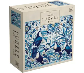 INTERDRUK Puzzle Art on Tiles: Tukani / 500 dílků / 47 × 33 cm