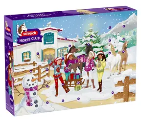 SCHLEICH Adventní kalendář Horse Club 2026 Zimní jízda na koni / od 4 let / Plast