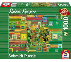 SCHMIDT Puzzle Zelený flashdisk / 1000 dílků