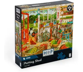 HOP Puzzle Kůlna / 1000 dílků / nepravidelné dílky / plakát A3