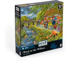 HOP Puzzle Vítr ve vrbách / 1000 dílků / nepravidelné dílky / plakát A3
