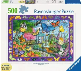 RAVENSBURGER Puzzle Pavilon motýlů XXL / 500 dílků / 70 × 50 cm