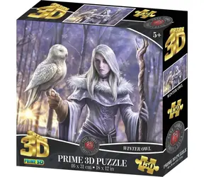 PRIME 3D Puzzle Zimní sova / 3D efekt / 150 dílků