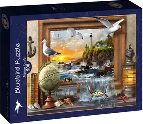 BLUEBIRD Puzzle Oživlé moře / 500 dílků / 47,8 x 34,2 cm