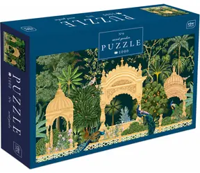 INTERDRUK Puzzle Secret Garden: Paví palác / 1000 dílků / 67 x 48 cm