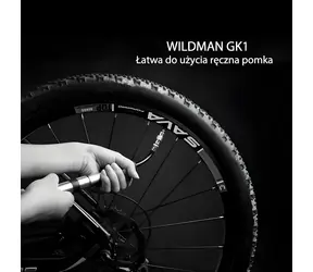 WILDMAN Hustilka FK1 černá / Hliníková / 100 PSI (7 BAR) / Presta & Schrader / 88 g