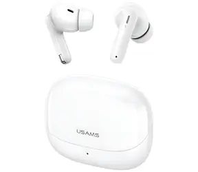 USAMS IF27 TWS bílá / Bezdrátová sluchátka do uší / Bluetooth 5.3 / Dotykové ovládání