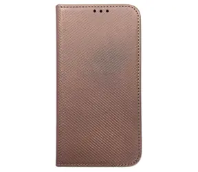Smart Magnet Book Poco M6 Pro růžovo-zlatá / Knížkové pouzdro / Stojánek / Kapsa na kartu