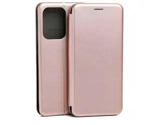 Beline Book Magnetic rose gold / Pouzdro typu kniha / Poco M7 Pro / magnetické zapínání
